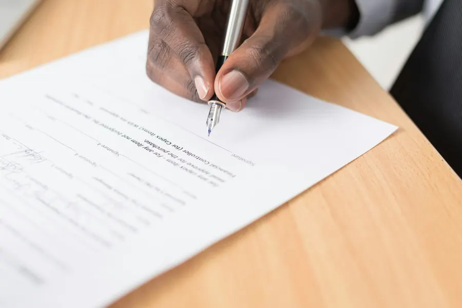 Signature du bon de commande