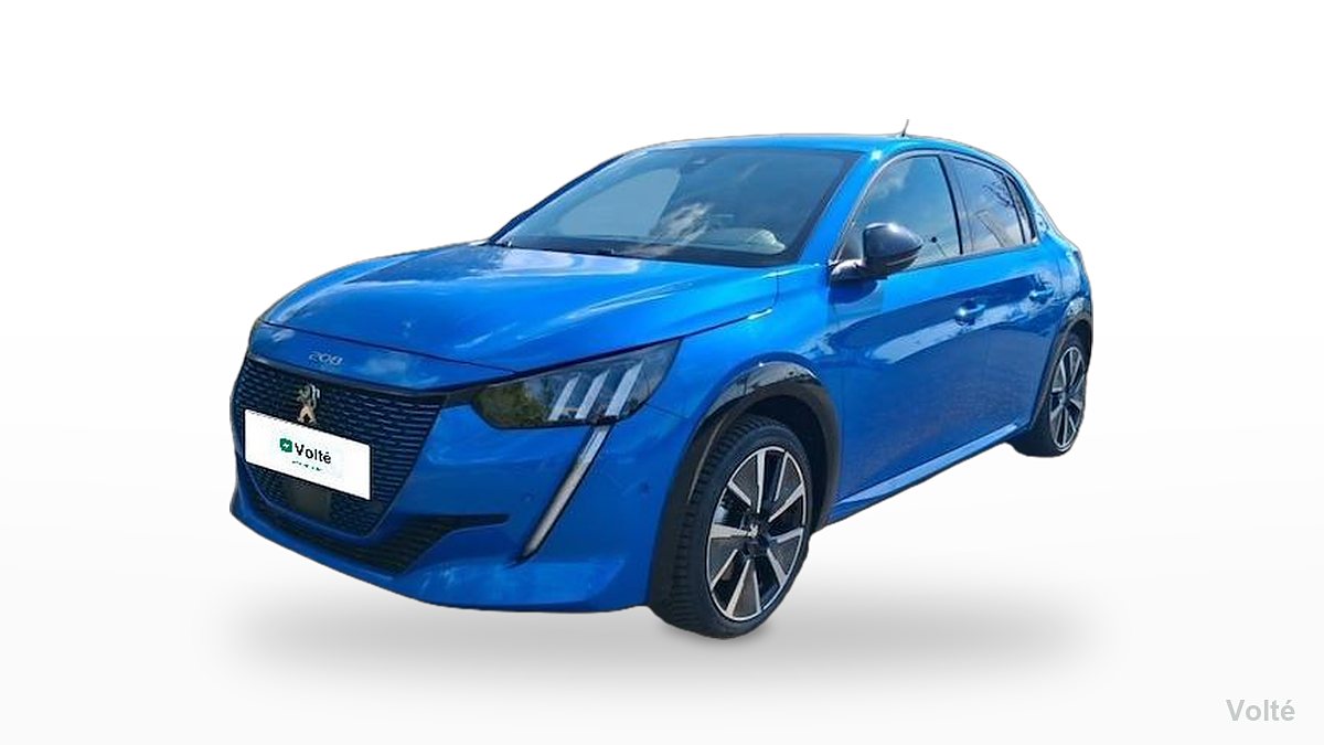 Peugeot e-208 136 ch GT Pack 2021, bleu