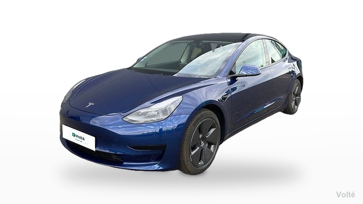 Tesla Model 3 Standard RWD Plus 2021, bleu