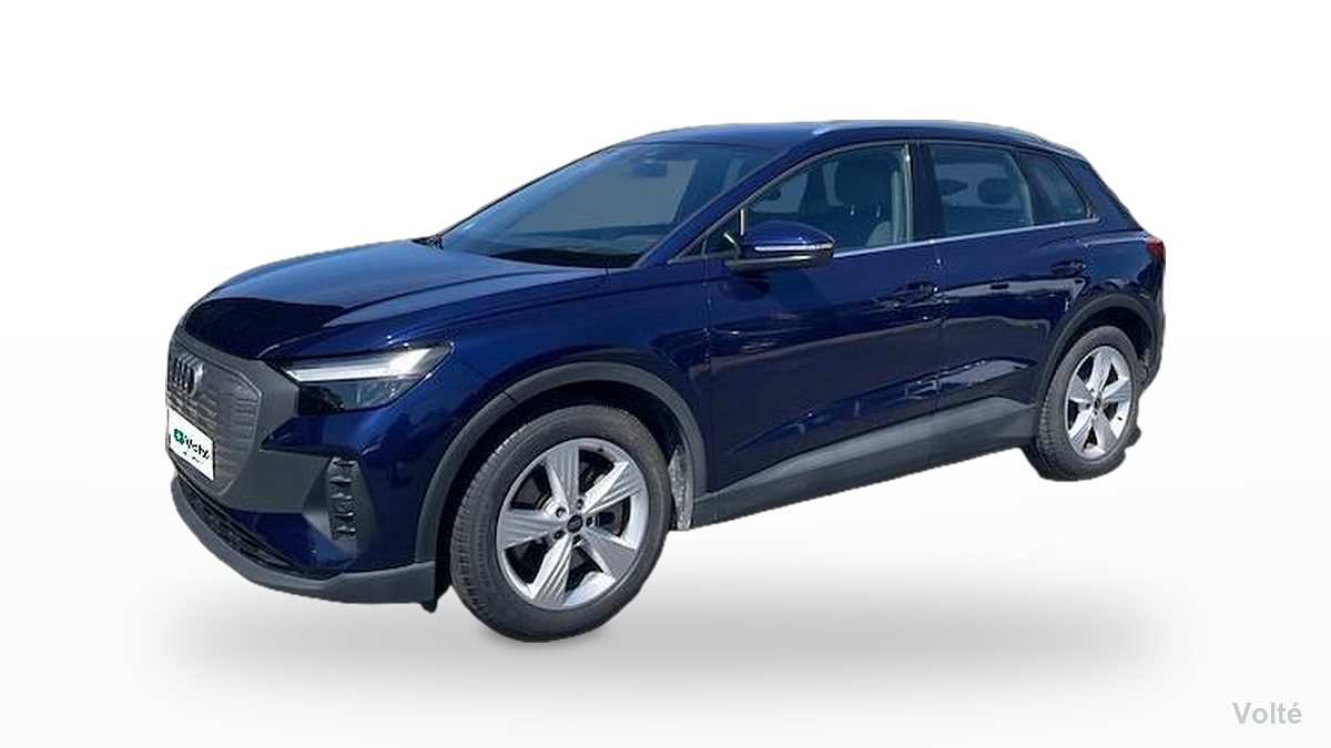 Audi Q4 e-tron 40 e-tron 204 ch S line 2023, bleu