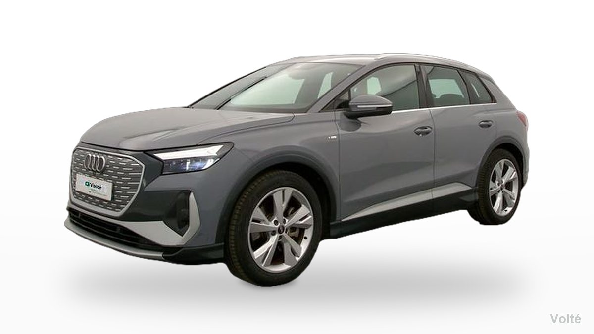 Audi Q4 e-tron 40 e-tron 204 ch S line 2023, gris