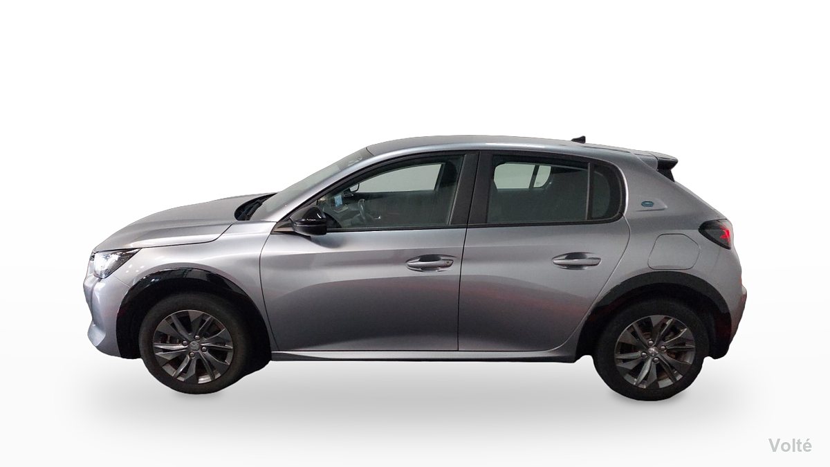 Peugeot e-208 136 ch Active Business 2023, gris clair